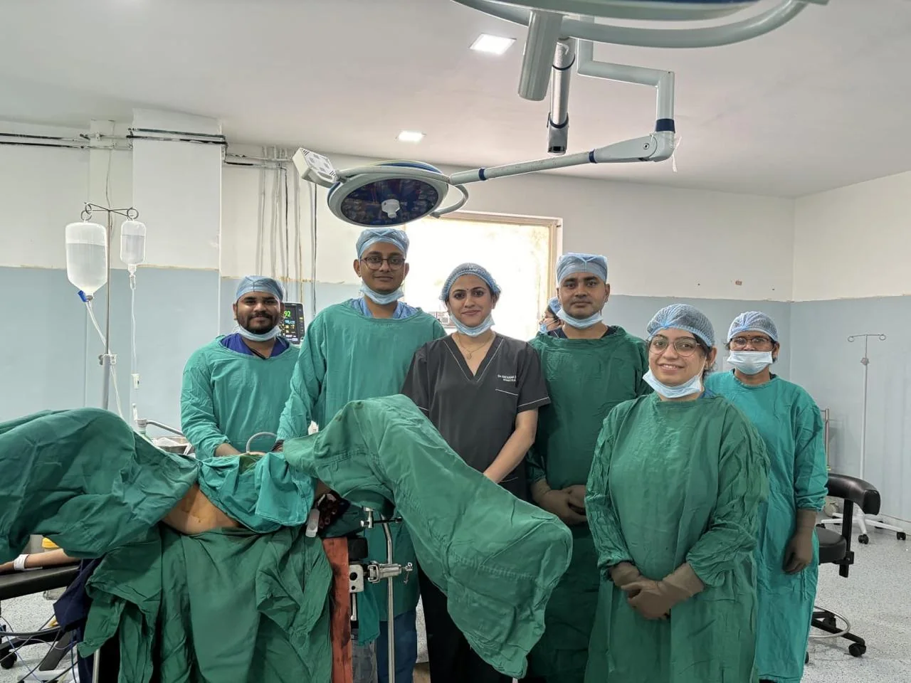 Healthcare team working together
